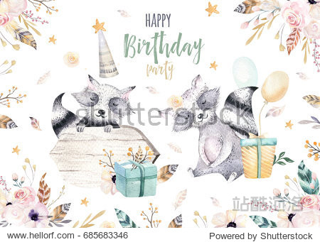 perfect for nursery posters, patterns. birthday invite.