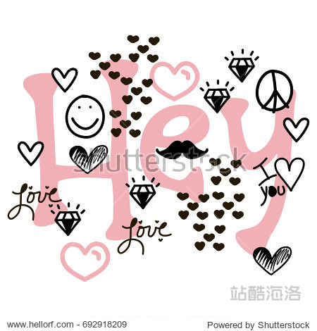 t-shirt poster wall decoration pin doodle nursery illustration.
