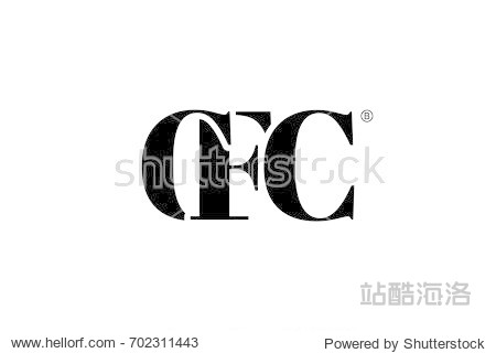 cfc logo branding letter. vector graphic design.