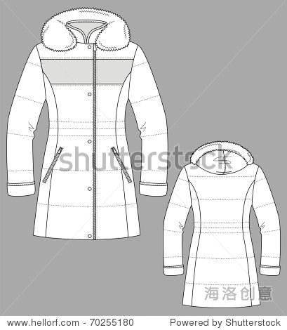 coat female with long sleeves and pockets