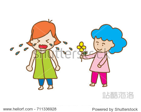a girl is trying to console a crying friend with