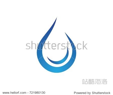 water drop logo template