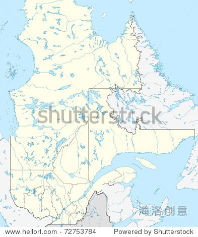 加拿大魁北克省,或加拿大的地图。-插图\/剪贴图