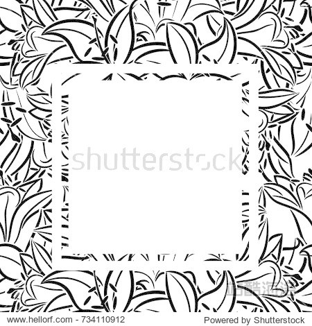 frame with flowers for congratulations, cards, price tags