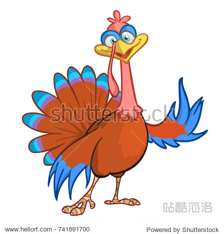 pointing turkey cartoon a cartoon turkey points at your message.