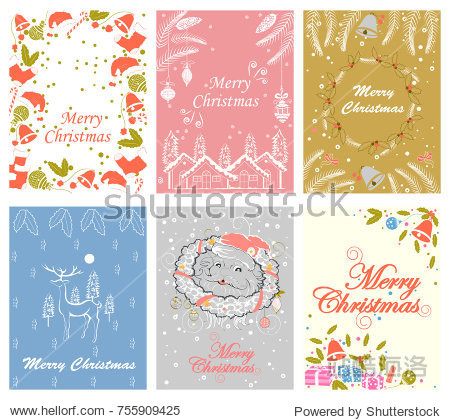 vector design of merry christmas and happy new year holiday