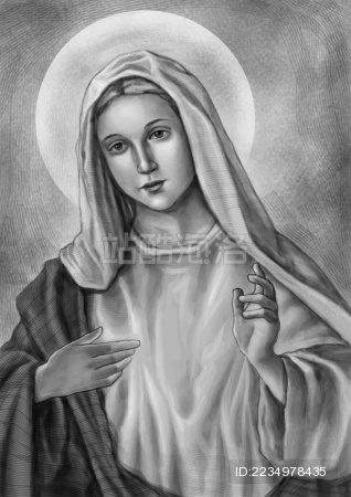 圣母玛丽亚 人物画像