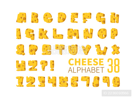 奶酪样式字母