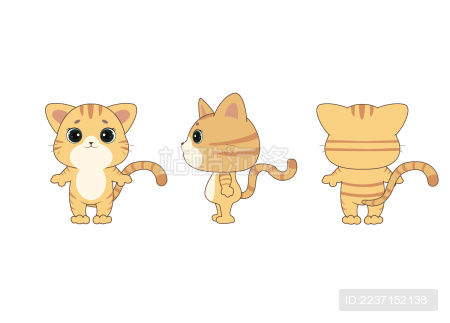 原创卡通插画形象 可爱猫咪