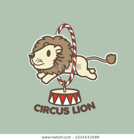 动物家族之马戏团跳火圈狮子