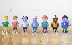 艺术家 IP3D作品-小鸽儿