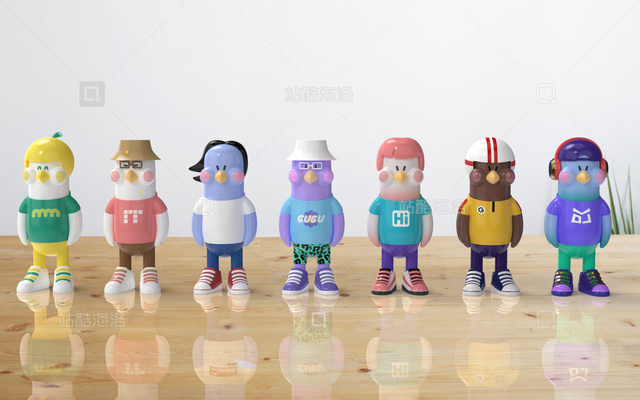 艺术家 IP3D作品-小鸽儿