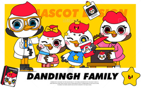 艺术家 IP丹顶鹤家族