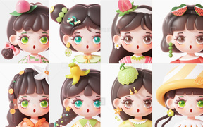 独立设计师 IP3D作品-水果IP拟人系列