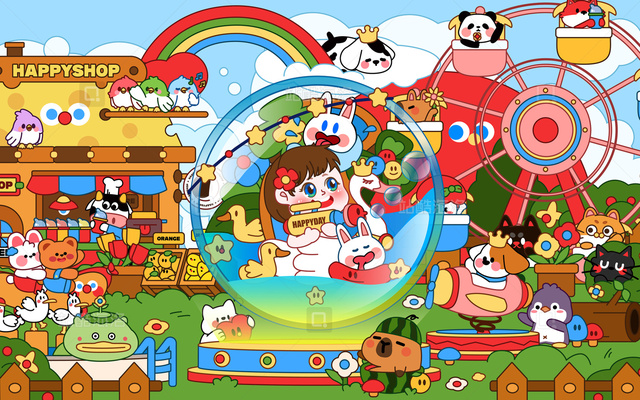 艺术家 IP动物童年乐园