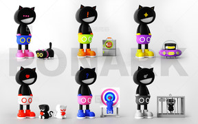 独立设计师 IP3D作品-PONARK猫