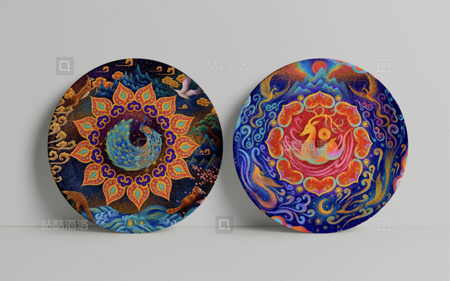 艺术家 IP艺术家作品-线圈风格藻井