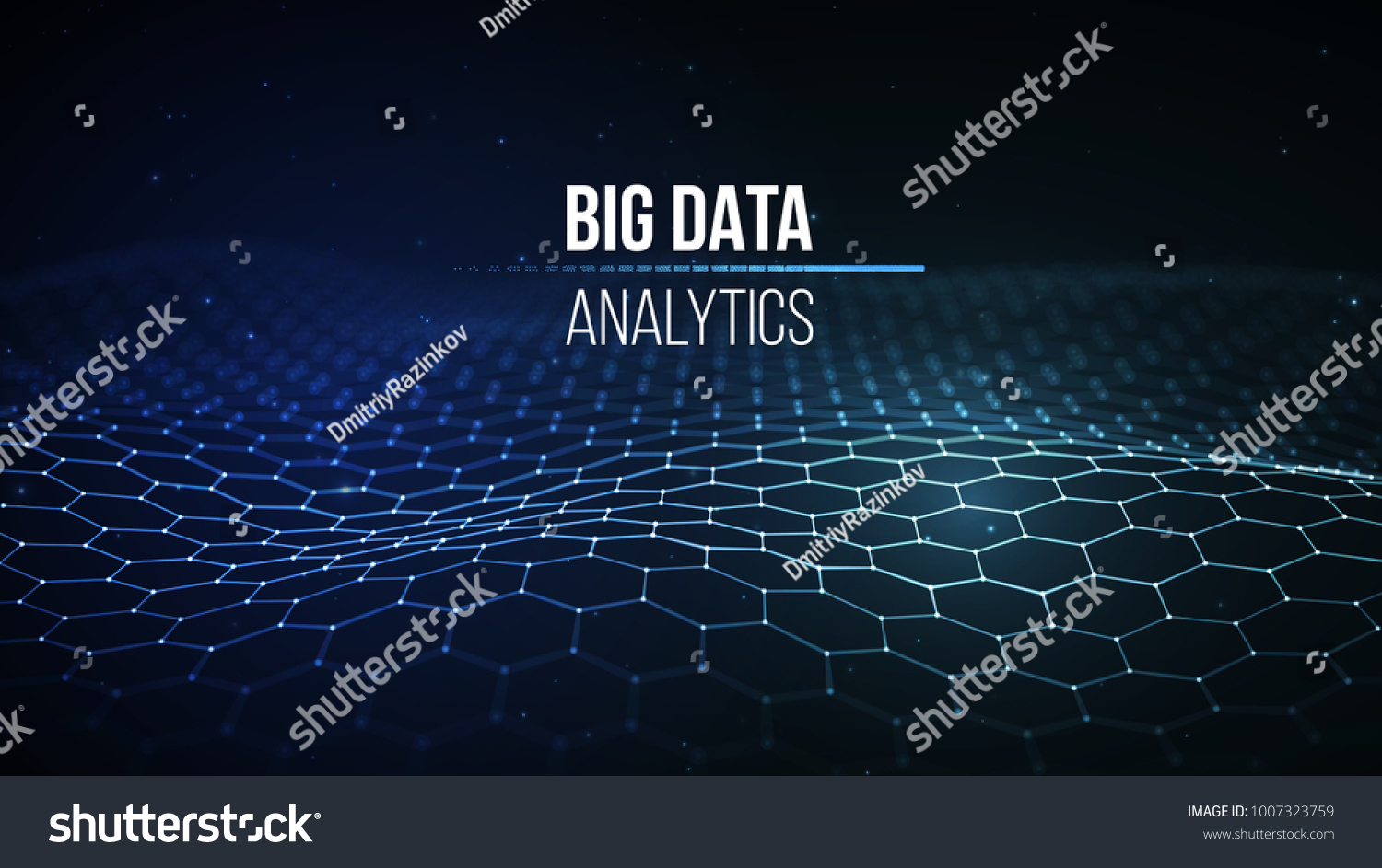 Big data visualization. Background 3d .Big data connection background. Cyber technology Ai tech wire network futuristic wireframe data visualisation. Vector illustration . Artificial intelligence .