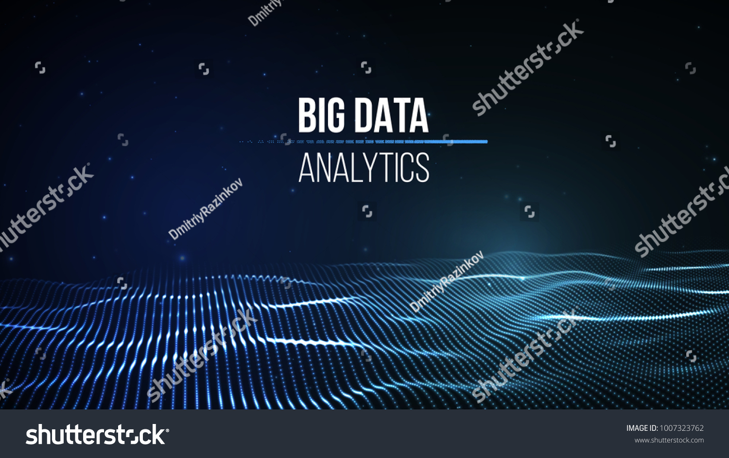 Big data visualization. Background 3d .Big data connection background. Cyber technology Ai tech wire network futuristic wireframe data visualisation. Vector illustration . Artificial intelligence .