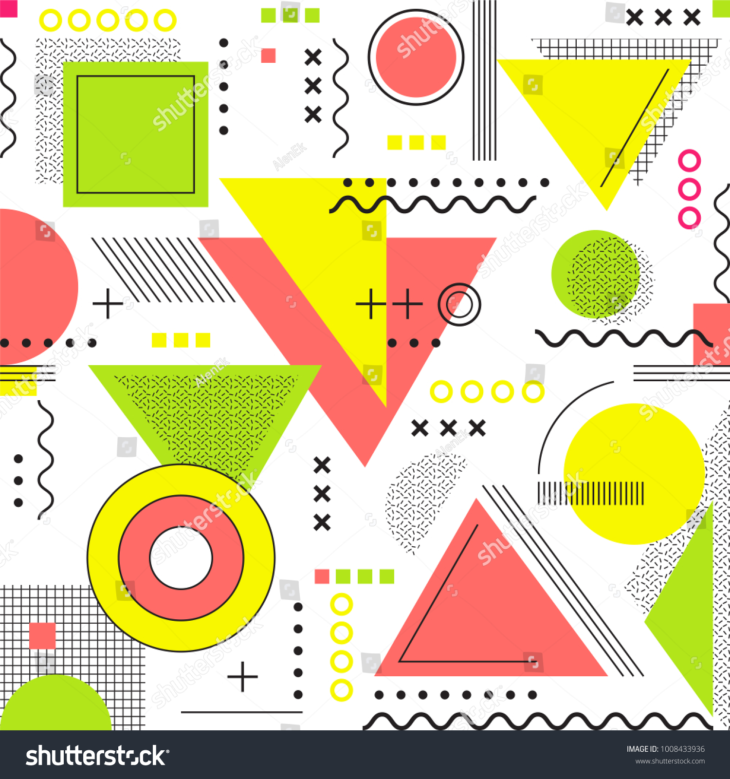 The  geometric minimalism background  Memphis pattern