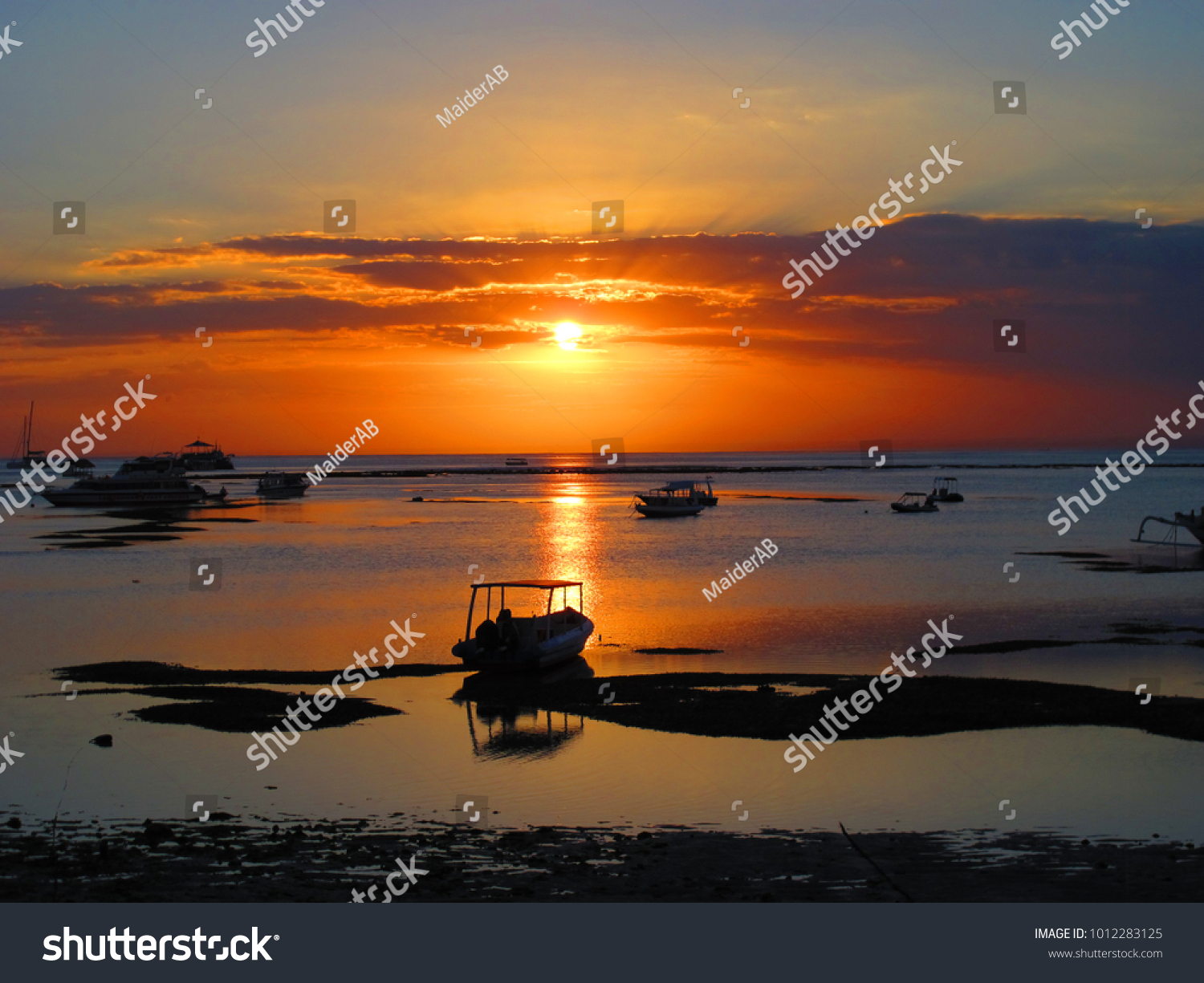 Sunset in Lembongan Island  Indonesia
