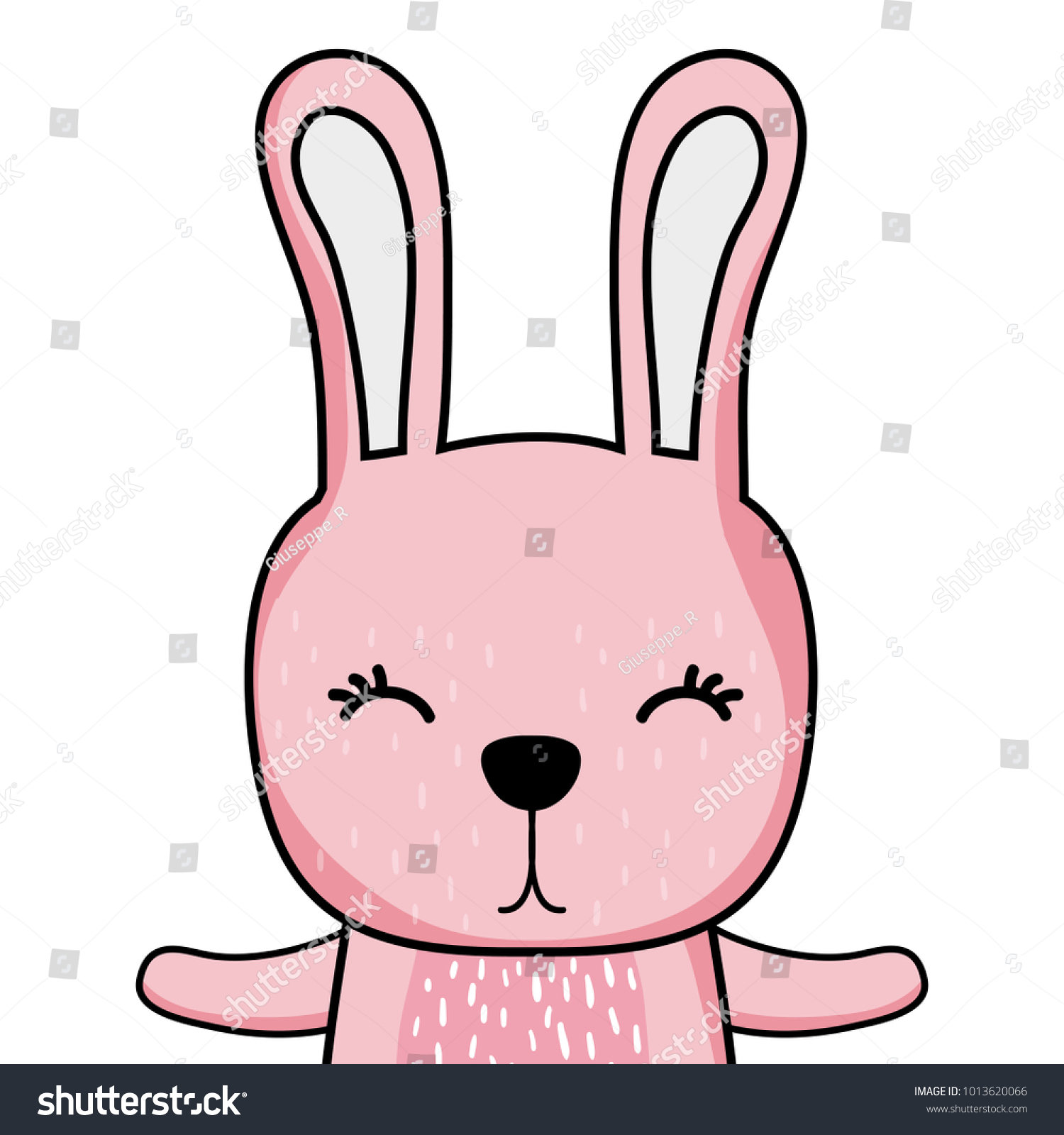 adorable rabbit wild animal of the forest
