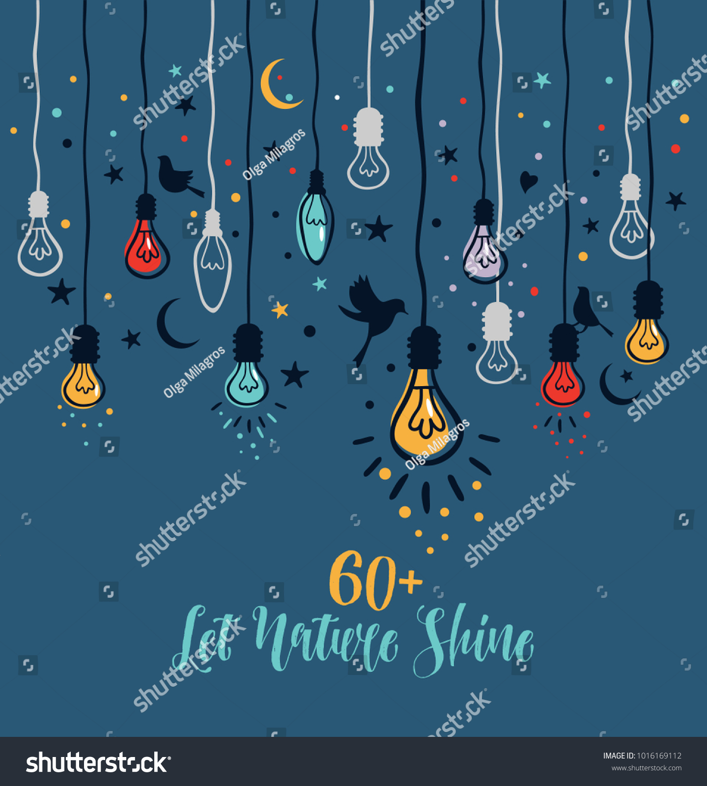 illustration for earth hour