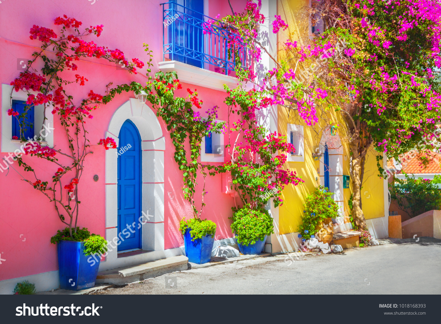 Street in Kefalonia  Greece