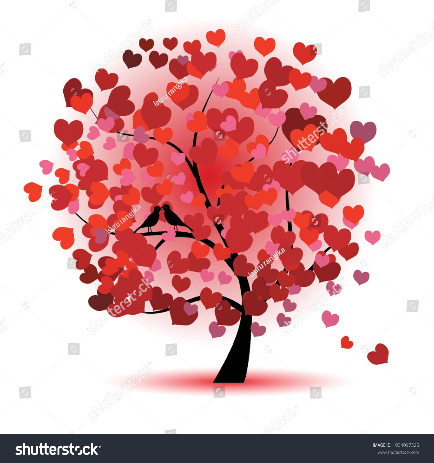 colorful trees vector 