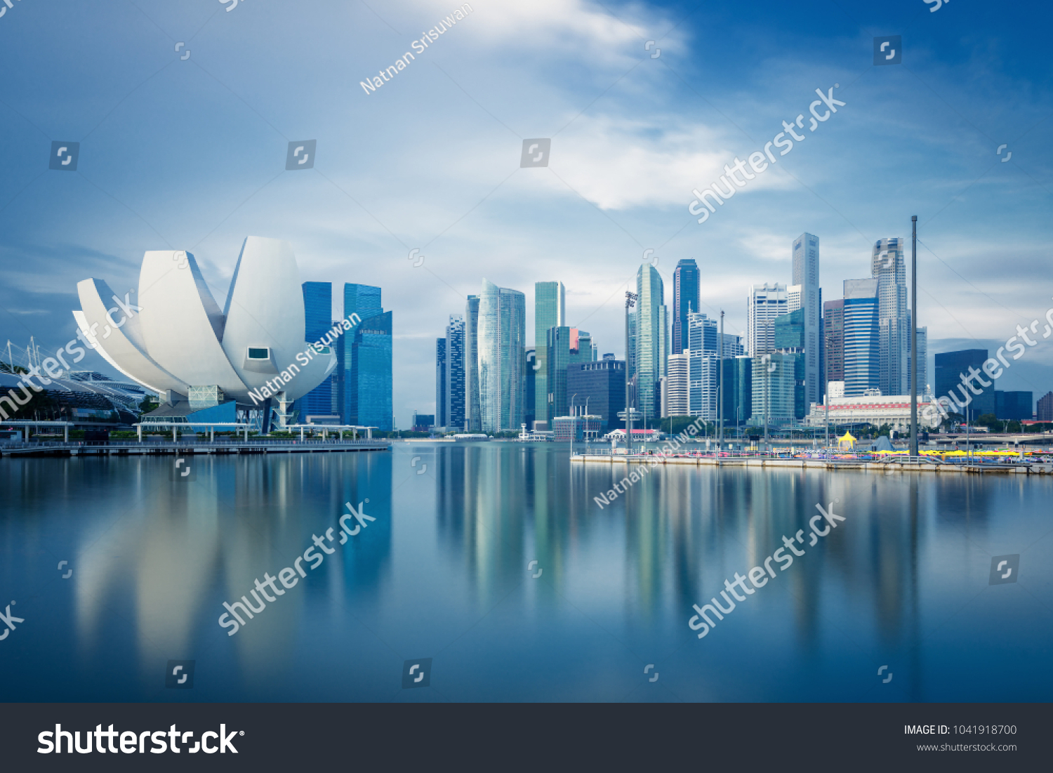 Singapore skyline at daytime.