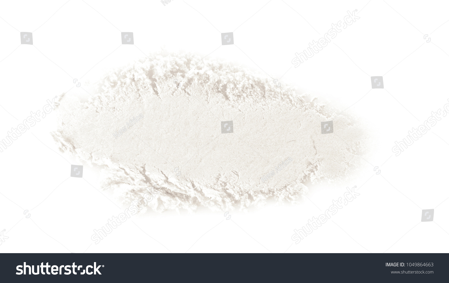 Crushed eye shadow on white background. Professional makeup products