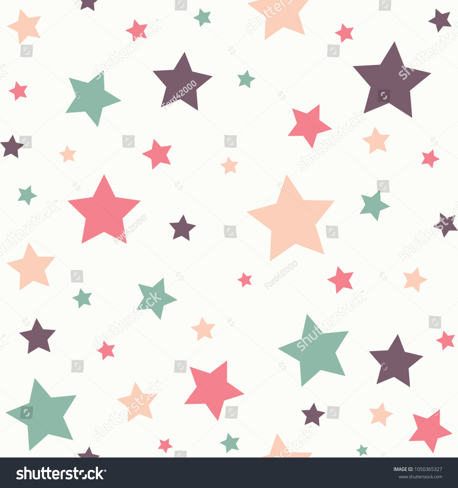 seamless sweets colorful star with vintage style on white background vector pattern