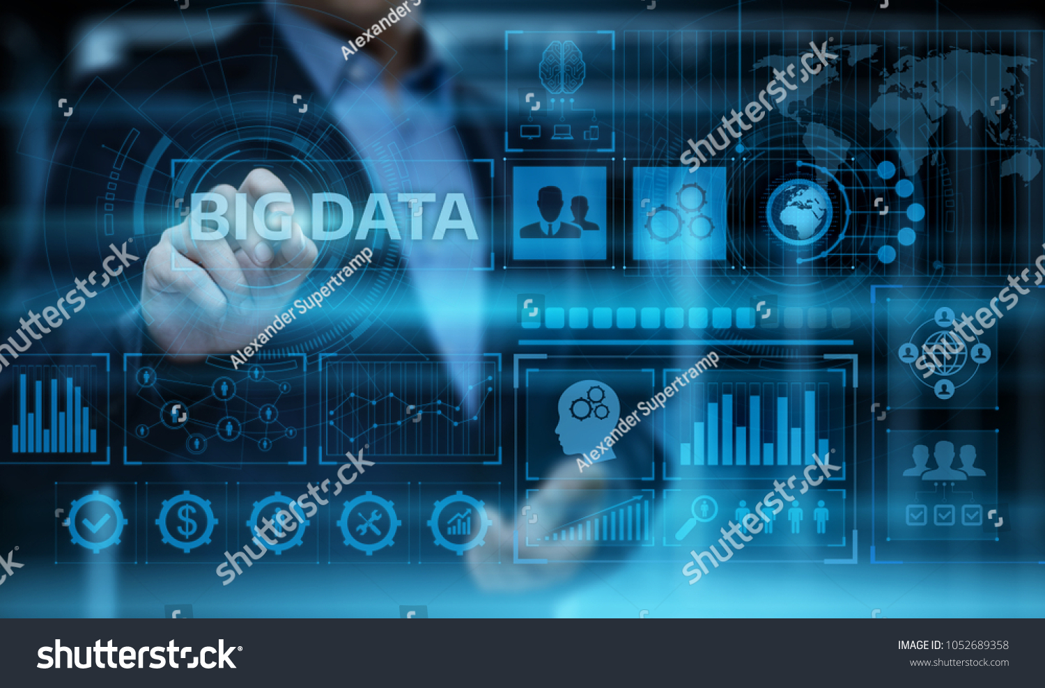 Big Data Internet Information Technology Business Information Concept.