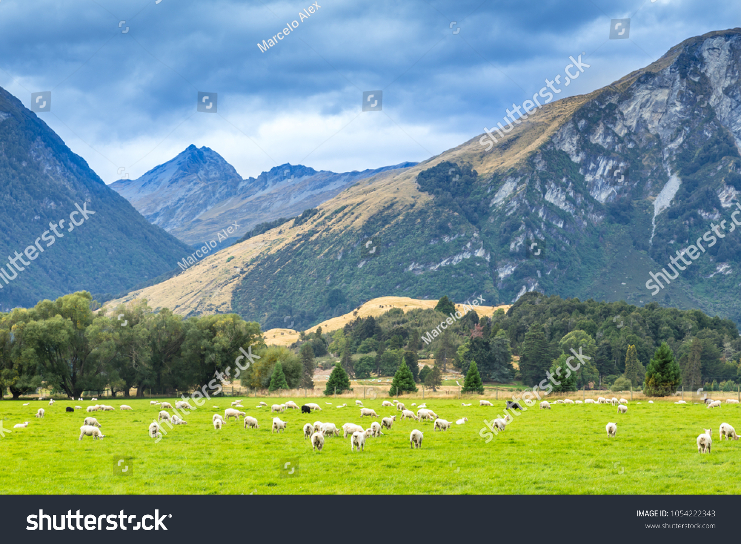 Queenstown in New Zealand. The city of adventure and nature.
