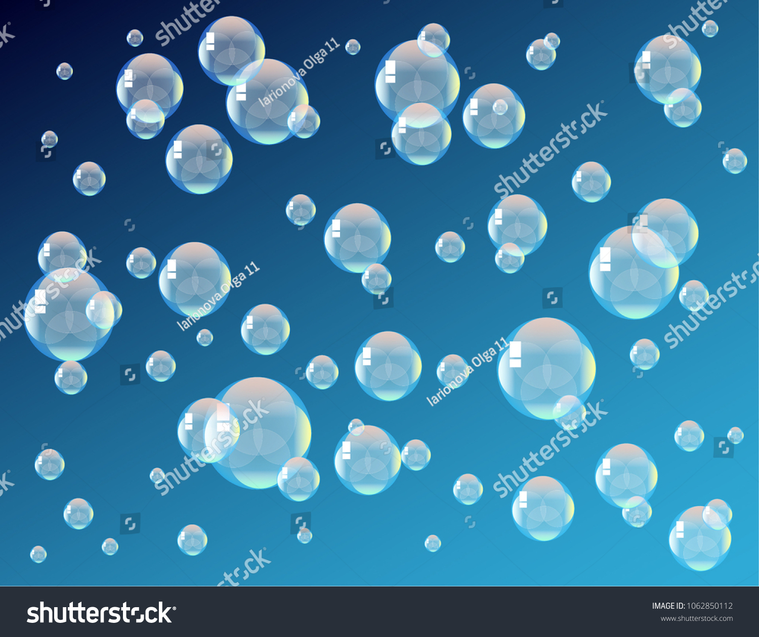 Soap bubbles background