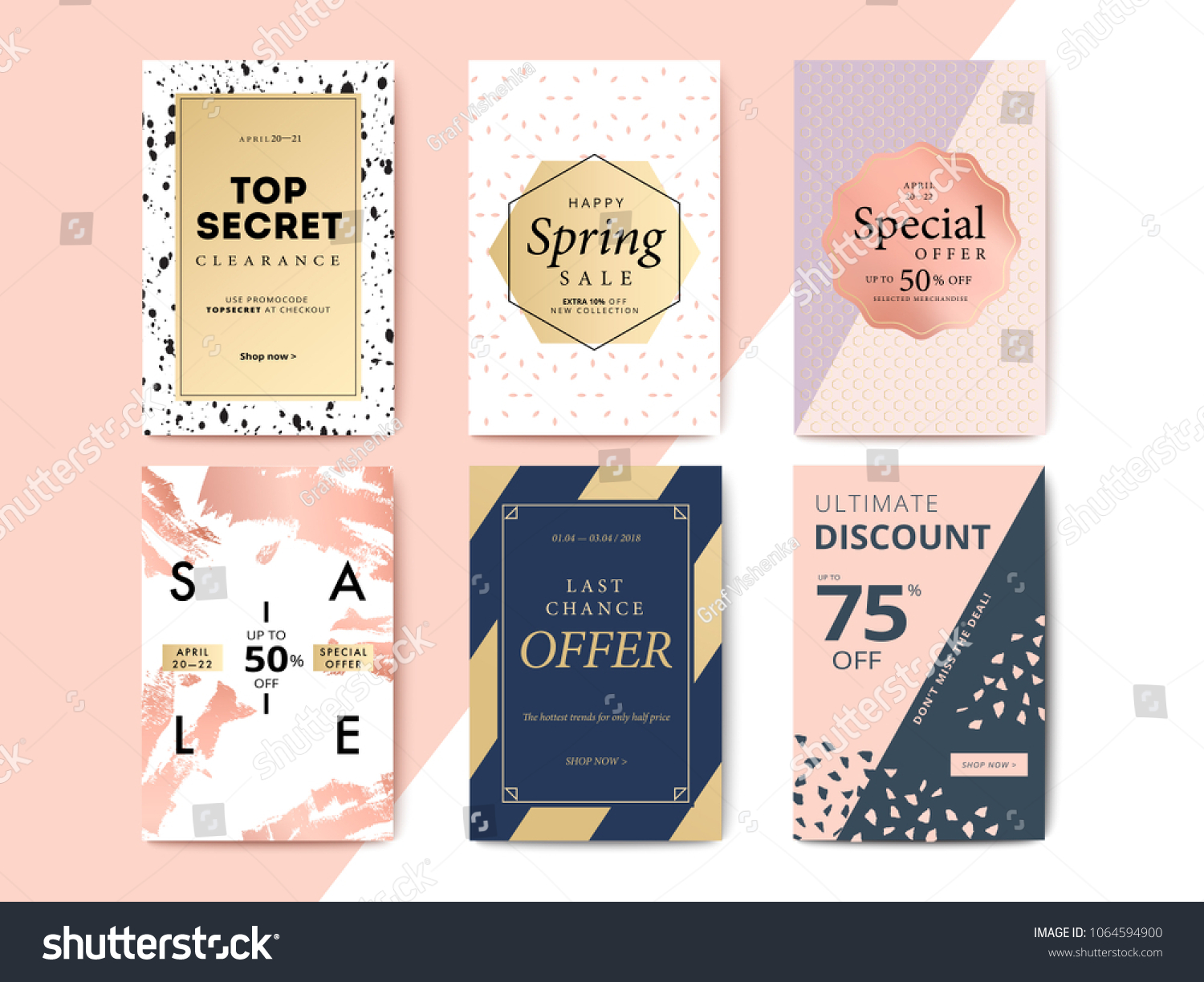 Modern promotion cell phone web banner for social media mobile apps. Elegant sale and discount promo backgrounds with abstract pattern. Email ad newsletter layouts.