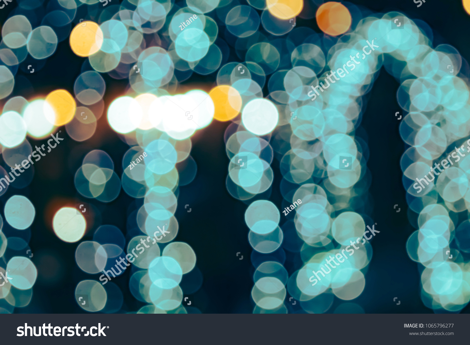 (Vintage tone) Blurred defocused Lights Bokeh abstract Background
