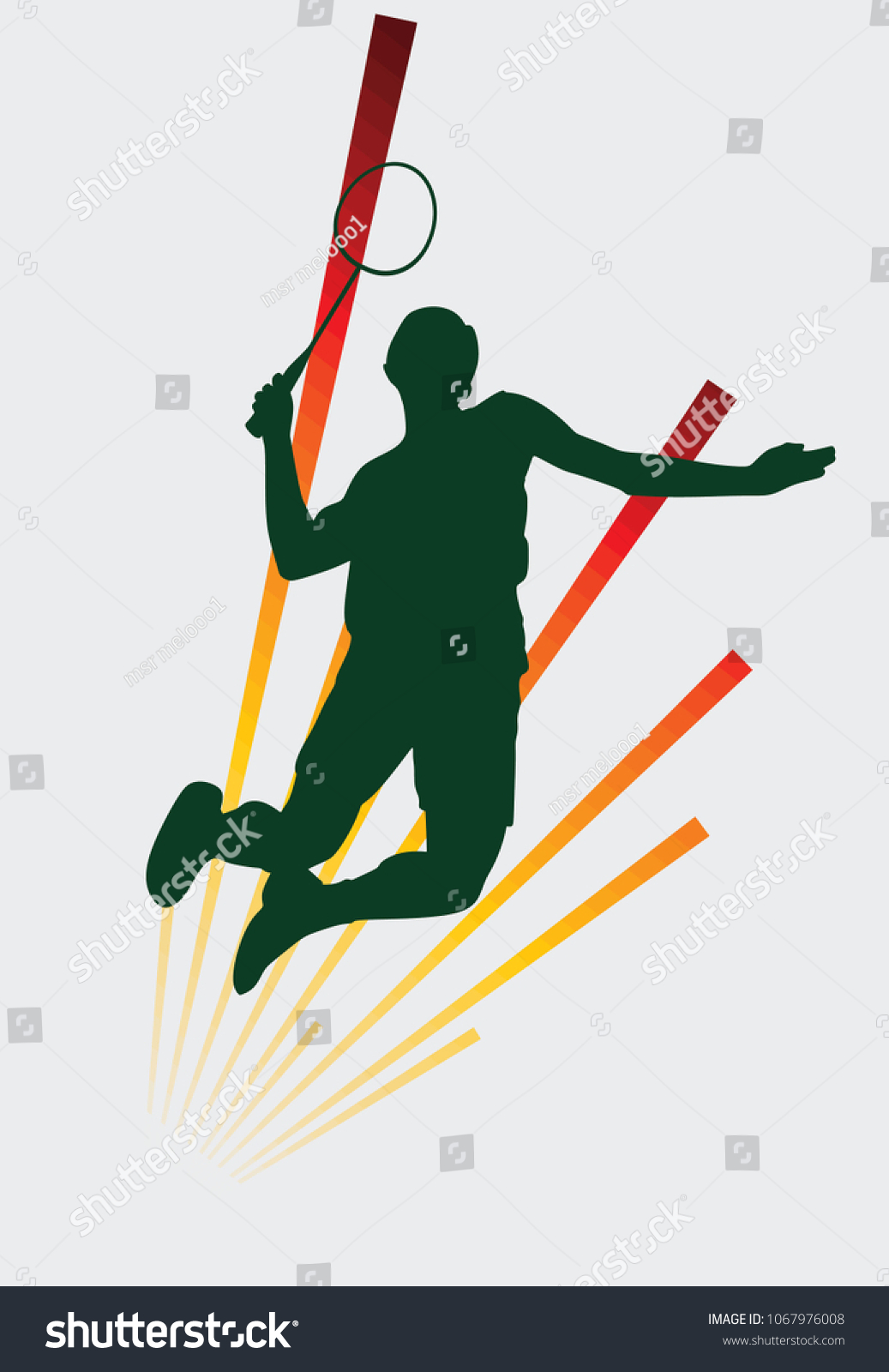 badminton silhouette icon