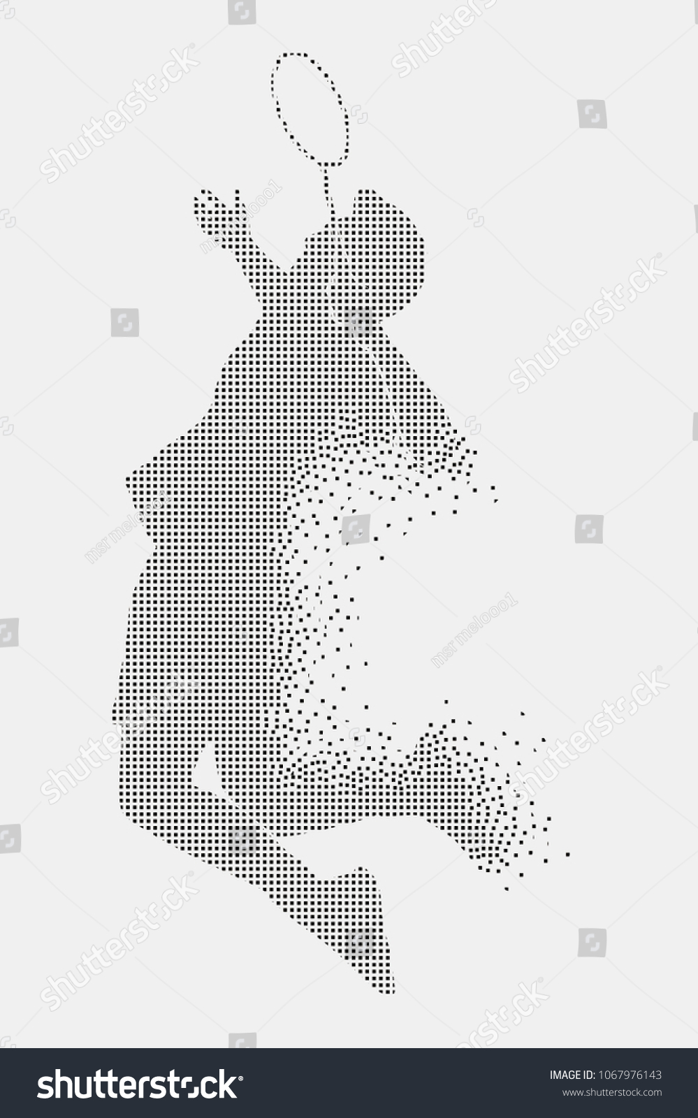 badminton silhouette icon