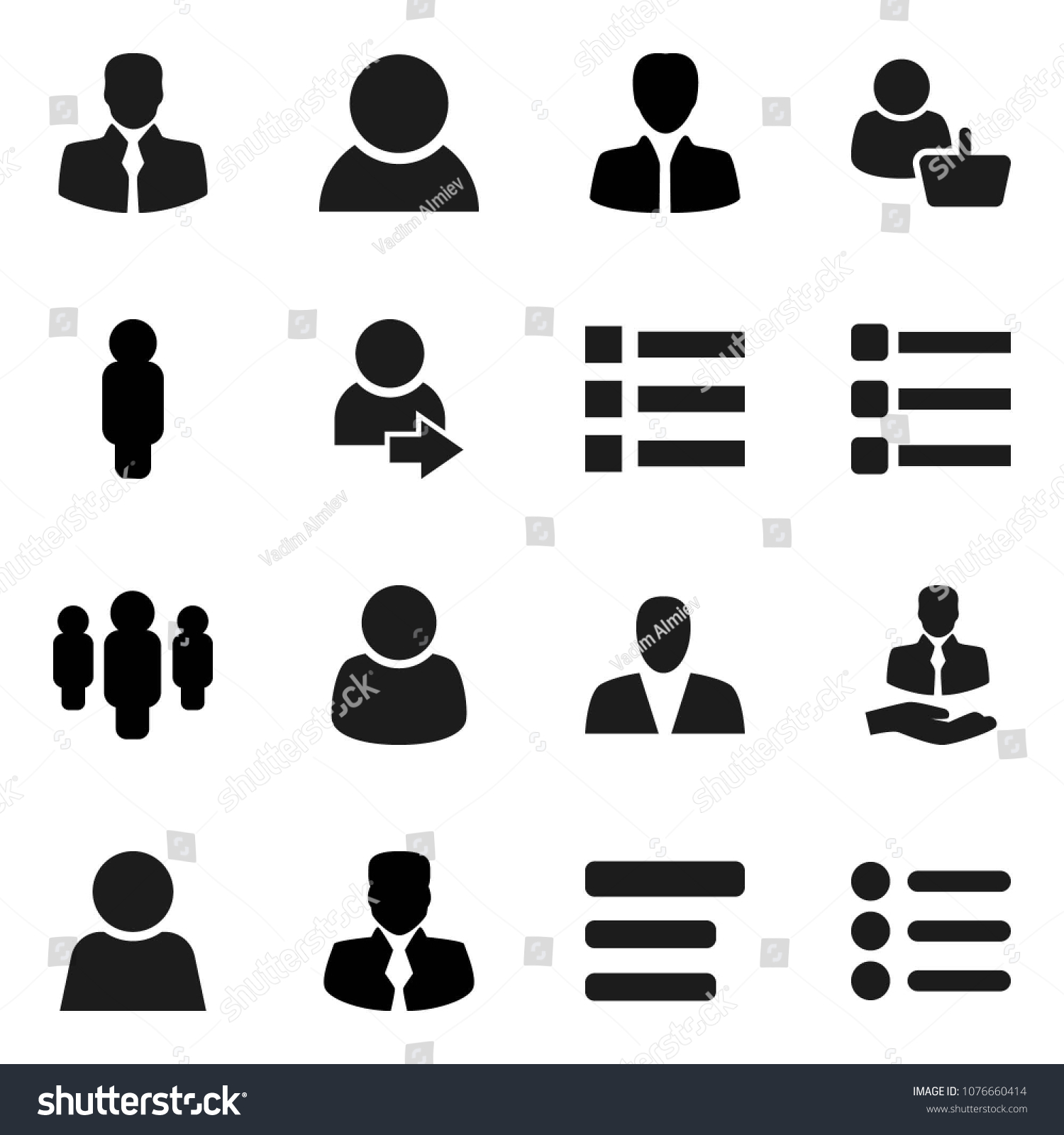 flat vector icon set