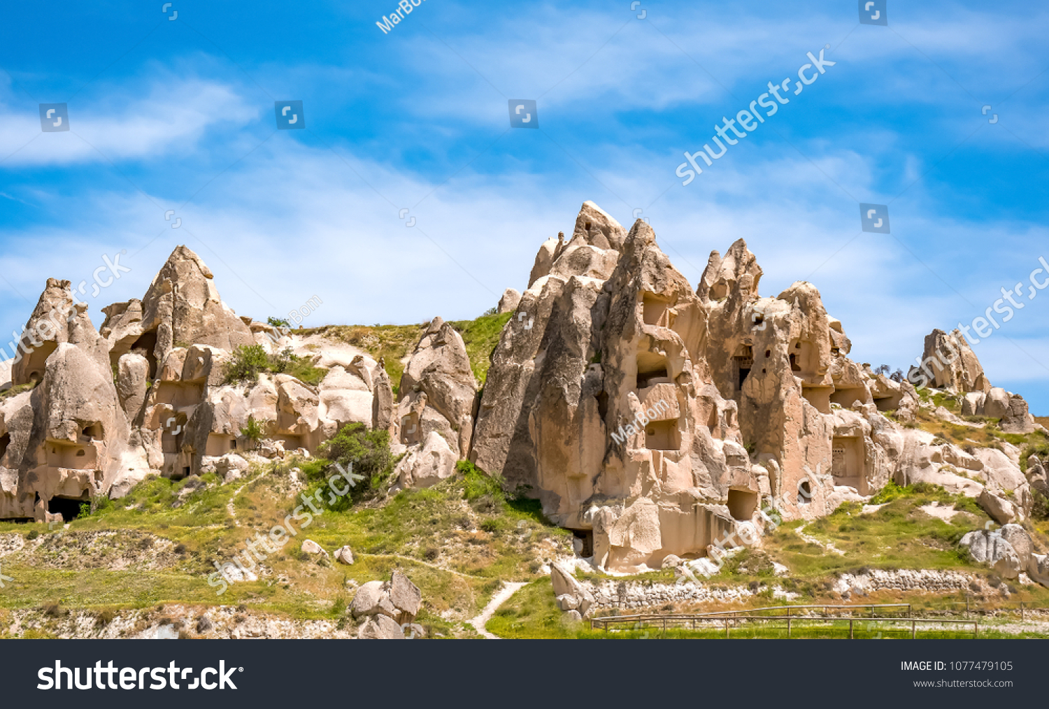 Volcanic cave city in Goreme national park. Capapdocia  Turkey