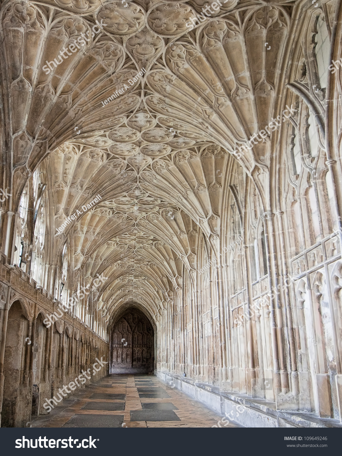 Corridor with fan vaulting