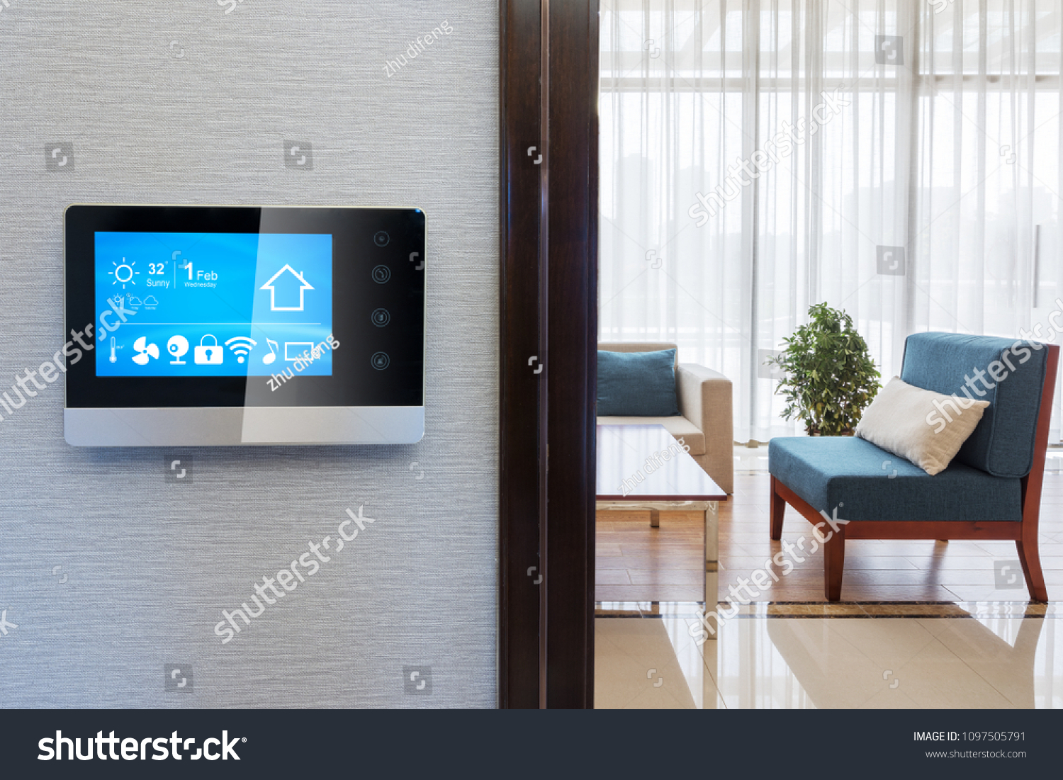 Smartsign Room smart screen in modern meeting room_站酷海洛_正版图片_视频_字体_音乐素材交易平台_站酷旗下品牌