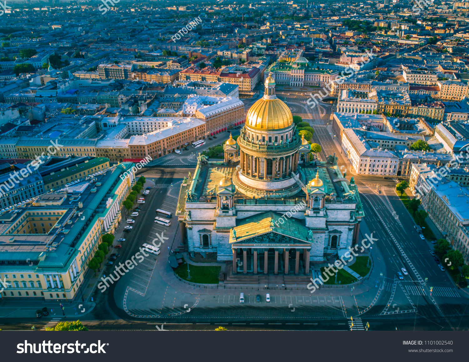 Saint Petersburg. Saint Isaac's Cathedral. Petersburg from the heights. Russia. Streets of Petersburg. Cities of Russia.