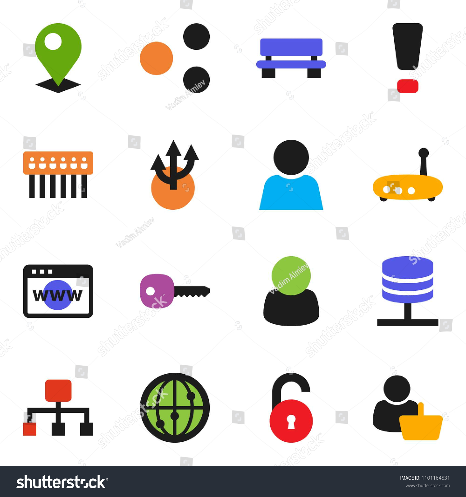 solid vector ixon set - internet vector