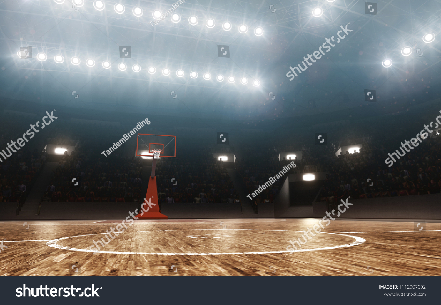 Basketball court. Sports arena. 