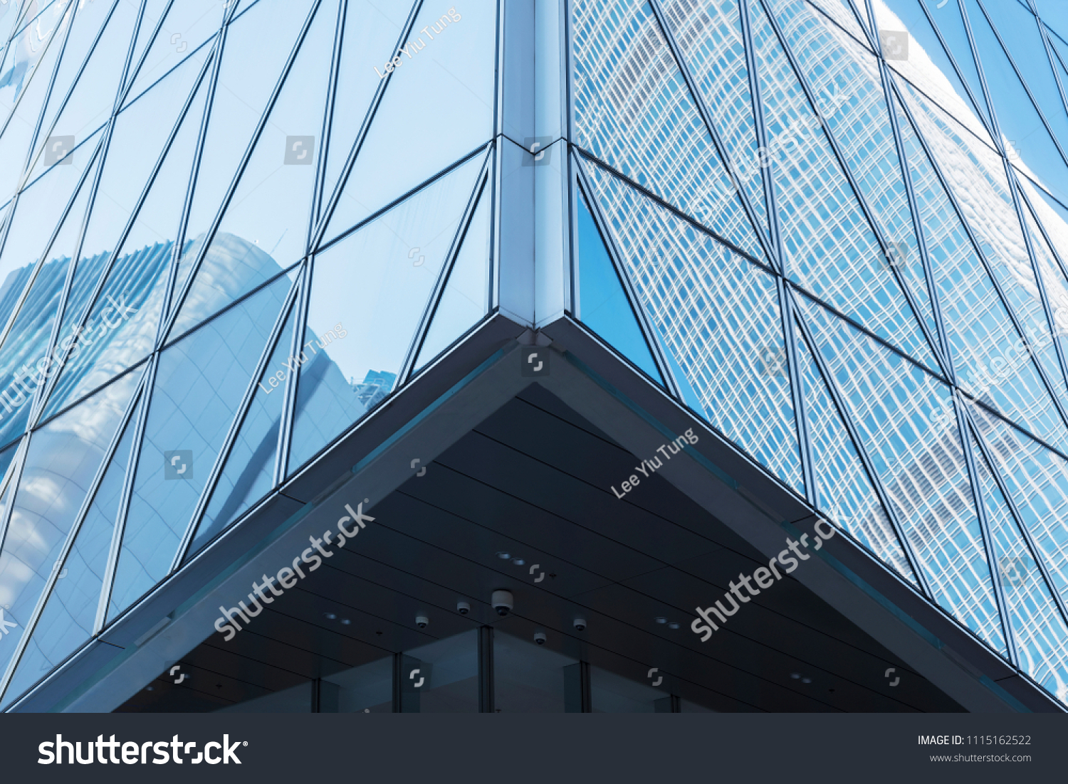 Modern building abstract background pattern