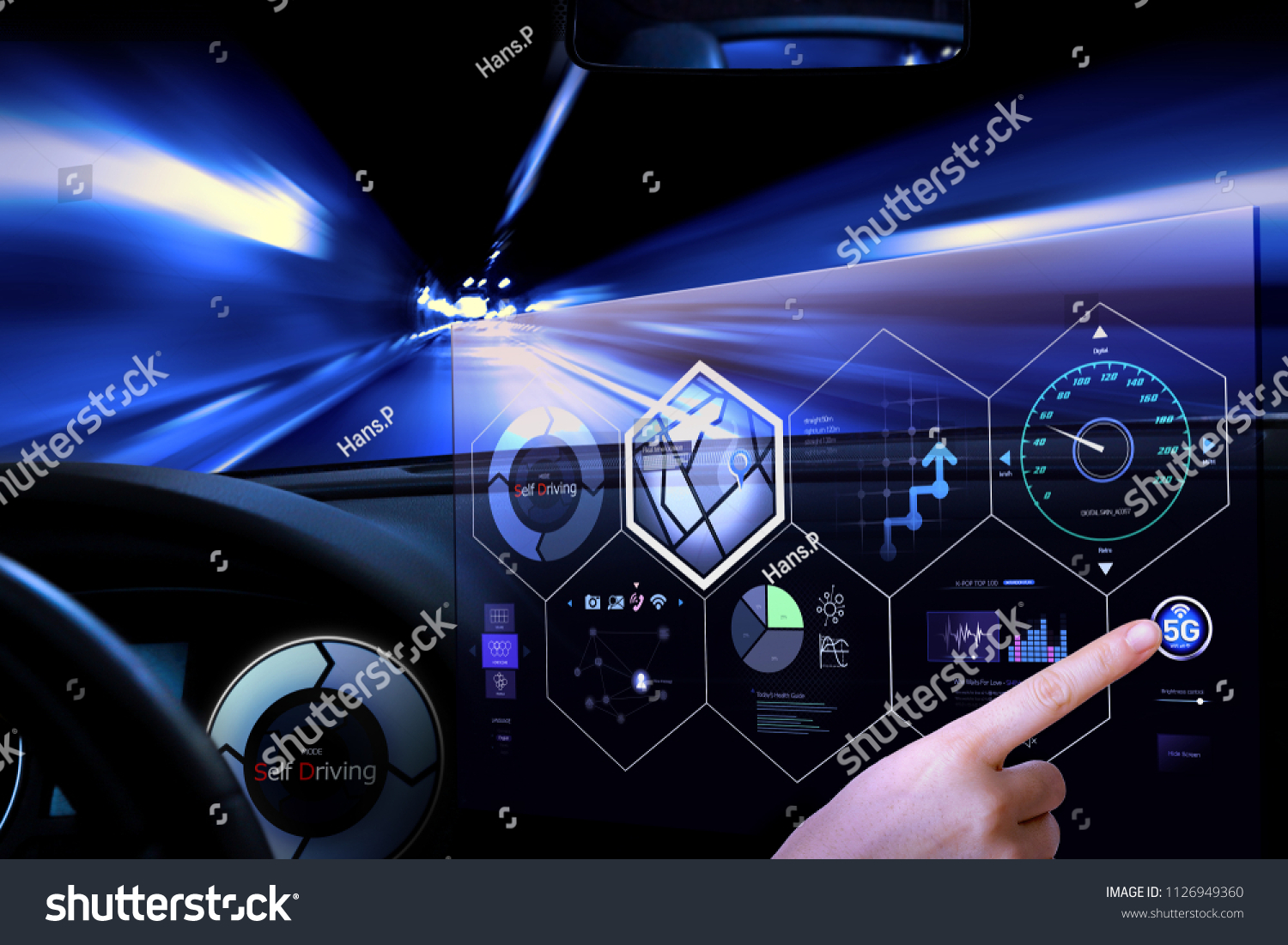 Technology in the near future  A self-driving car