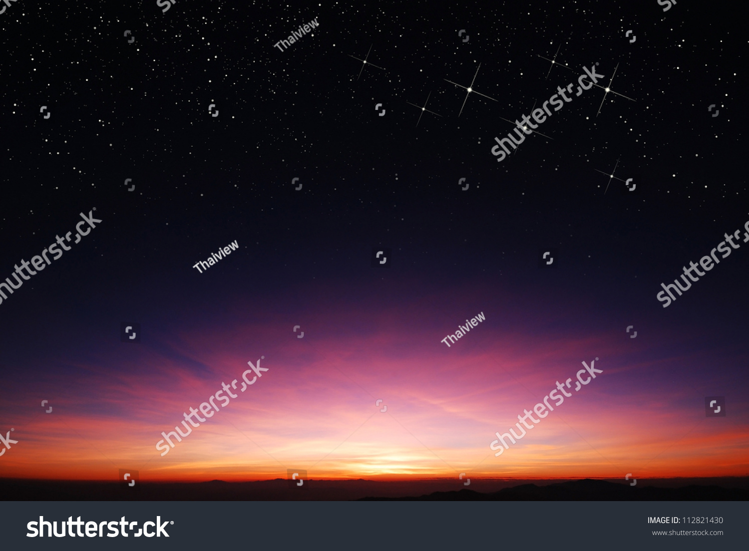 sunset sky star background light sunrise nature for design