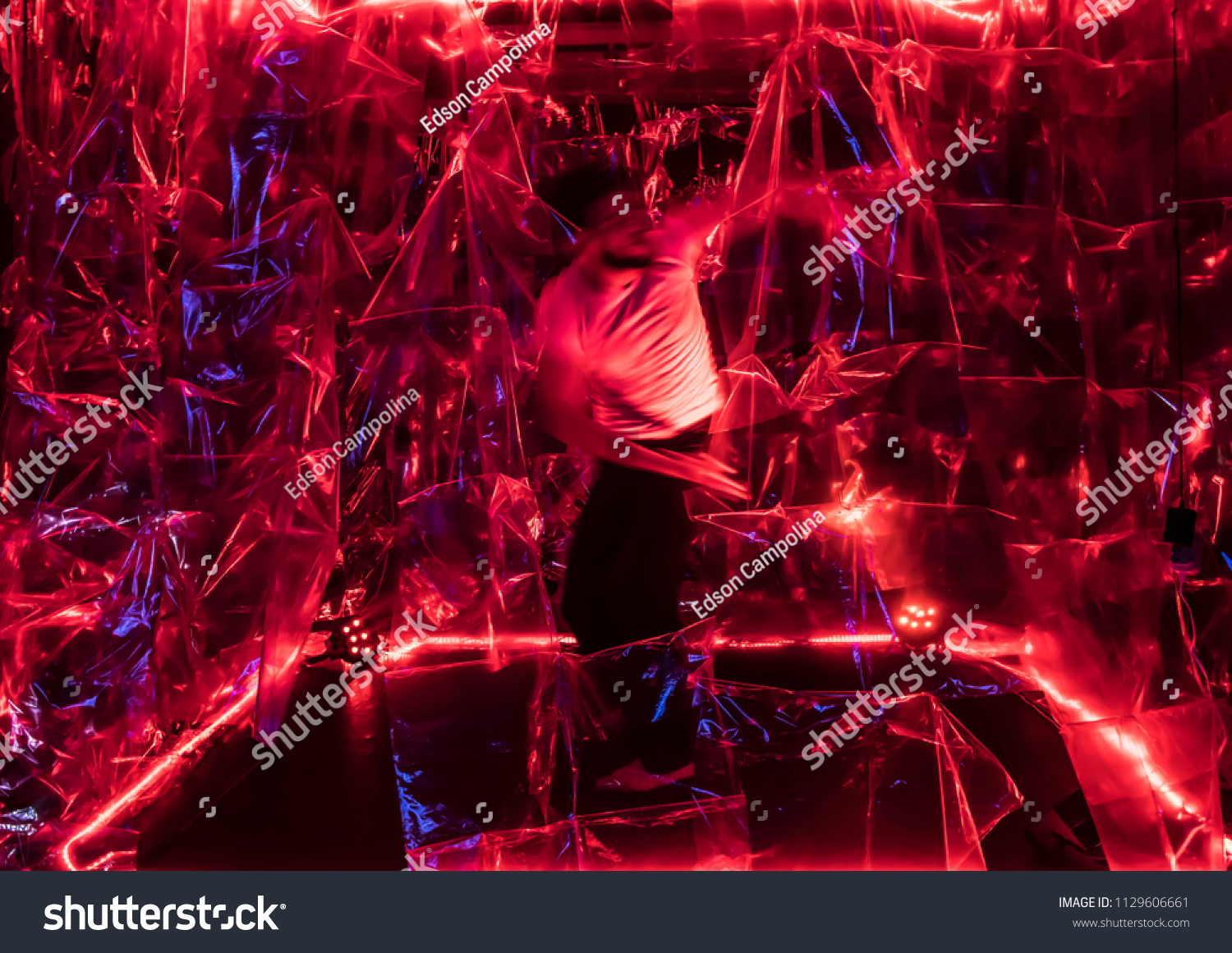 Abstract dance performance